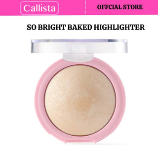 So Bright Baked Highlighter - 01 Snowy Glowy Light - Callista Beauty 